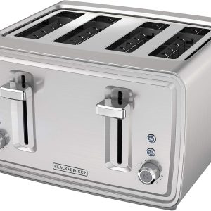 BLACK+DECKER 4-Slice Toaster, Stainless Steel, TR4900SSD