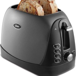 Oster 2 Slice Bread Bagel Toaster Metallic Grey